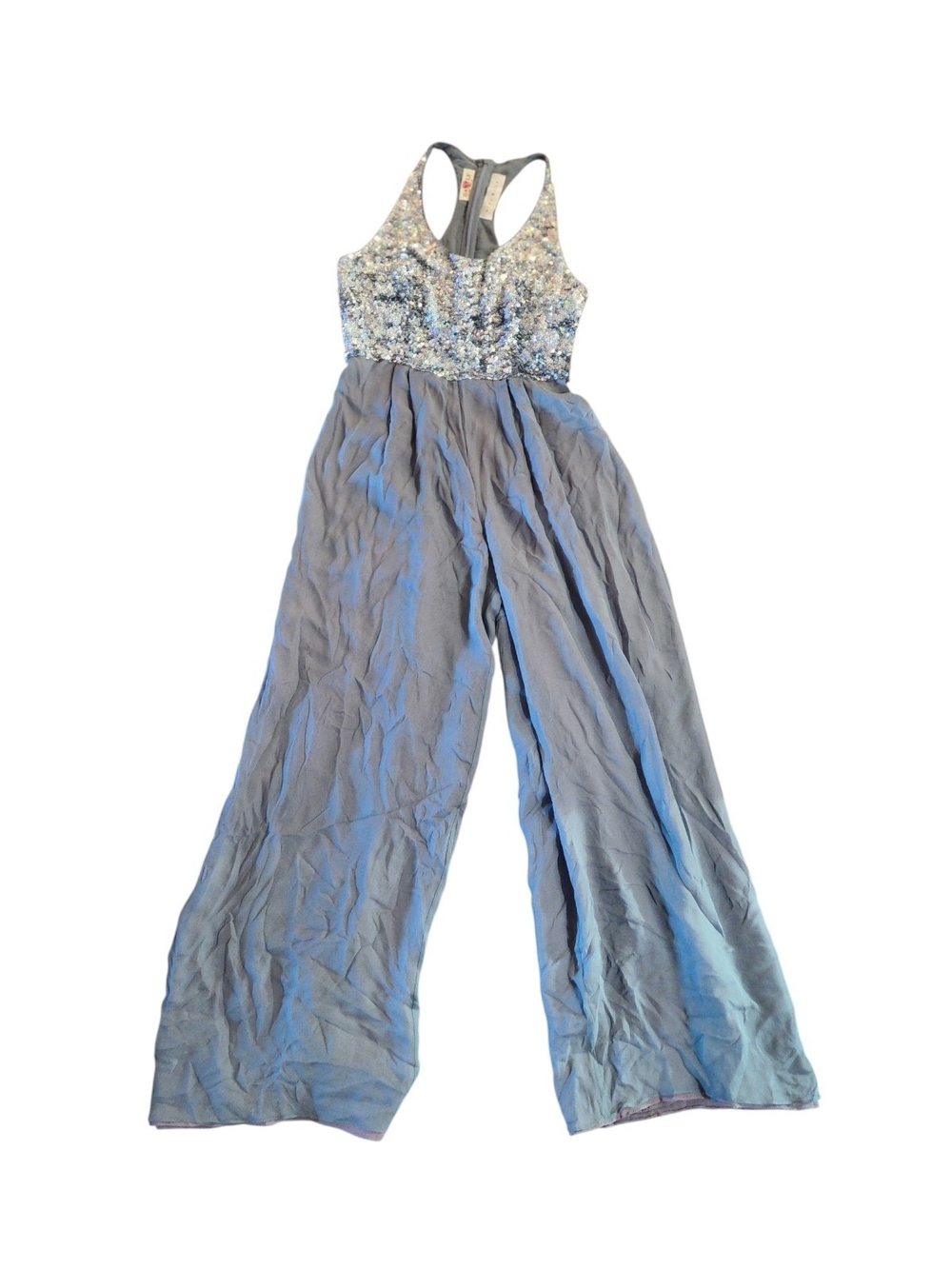 Neil Bieff Vintage Sequined Wide-Leg Jumpsuit, Size Small - Picture 2 of 5